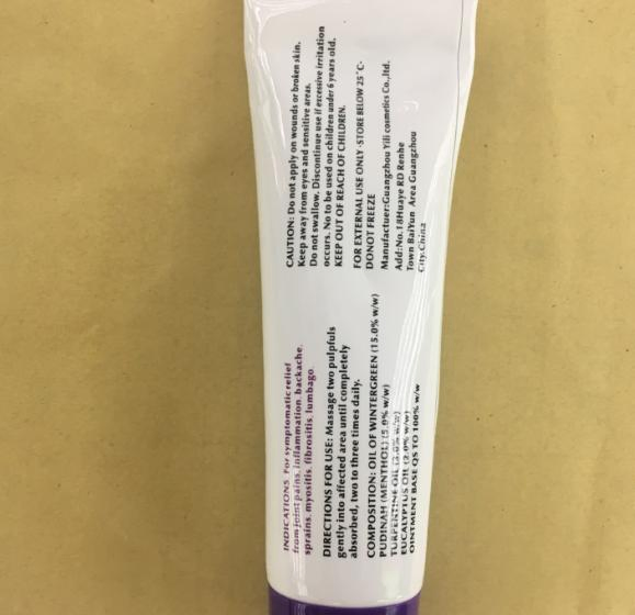 Customized Move Rapid Muscle Pain Balm Cream Pain Relief Massage Gel