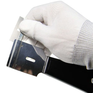 Hautine Plastic Razor Cleaning Scraper with 40X19mm Metal Blades 45*165mm