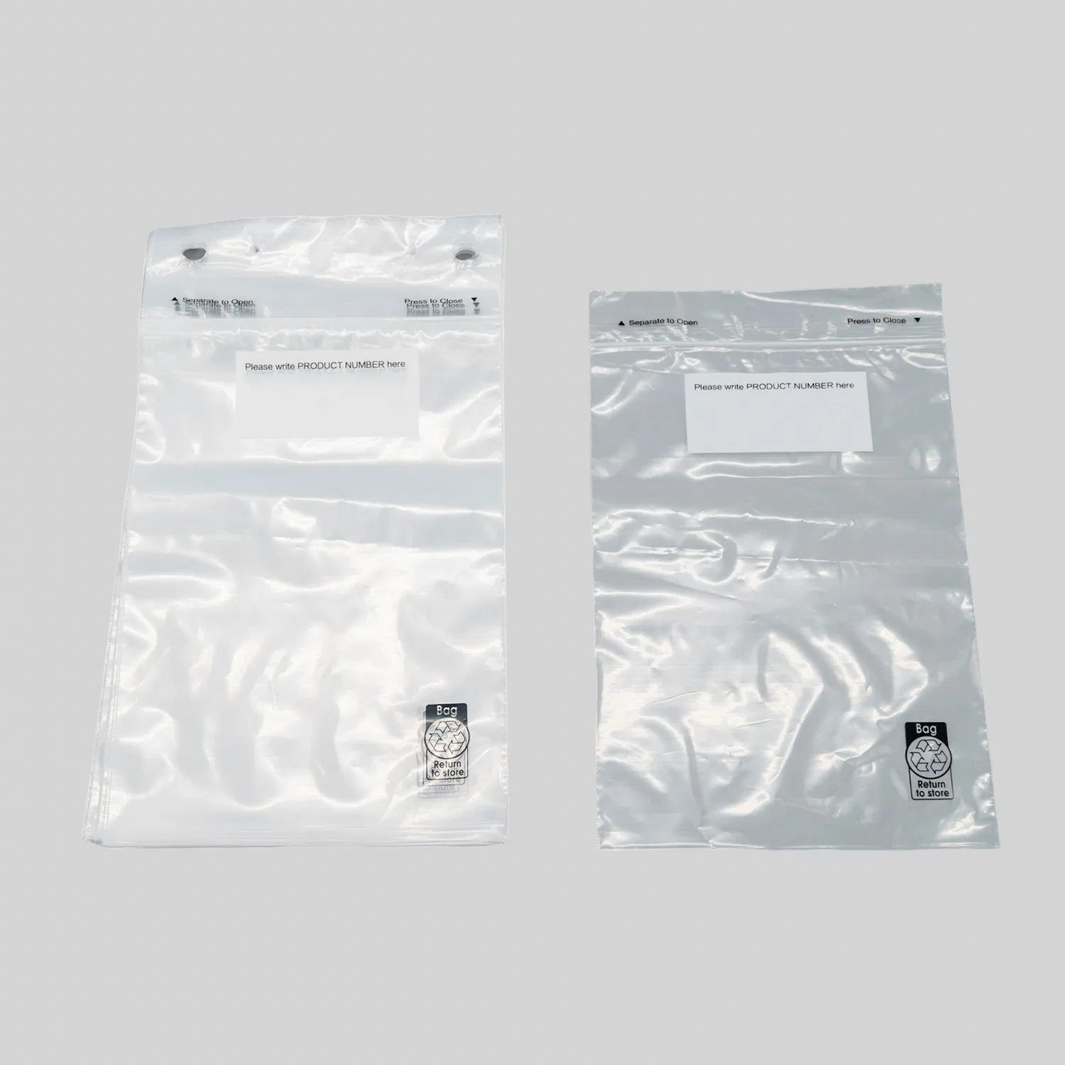 Customizable Resealable Transparent Slider Zipper Bags for Easy Storage