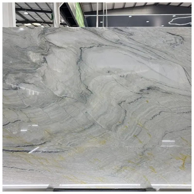 Brazil Exotic Aquarella Quartzite Polished Slabs for Countertops and Background Wall