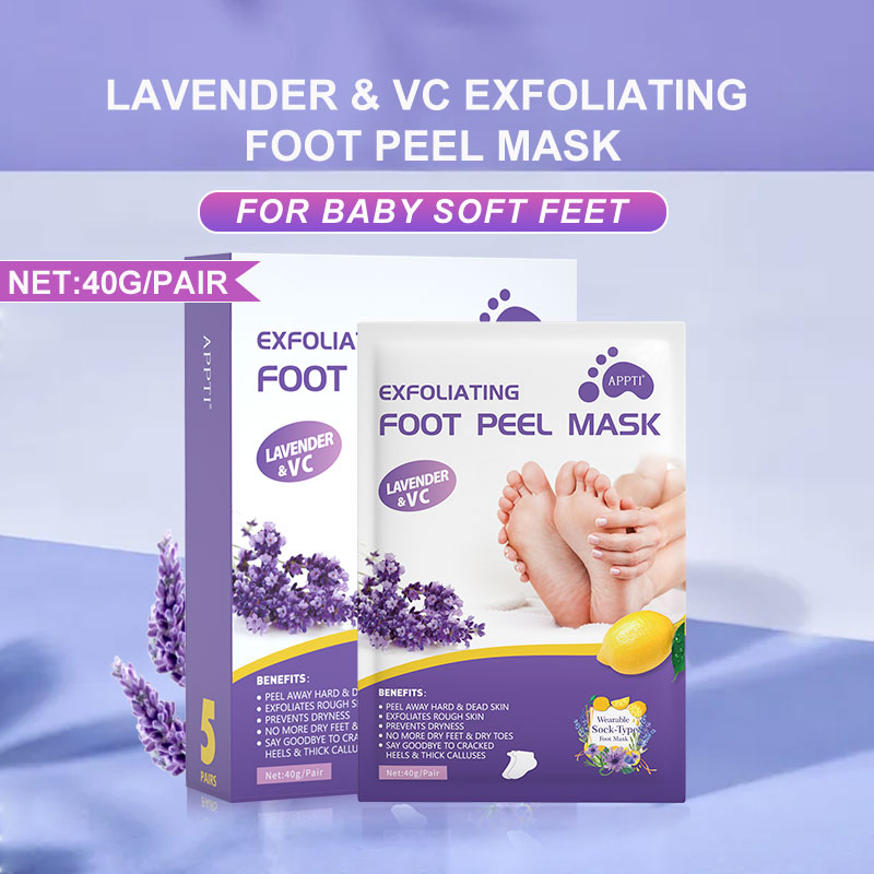 Beauty Cosmetics Moisturize Remove Dead Skin Lavender Exfoliating Foot Peel Mask