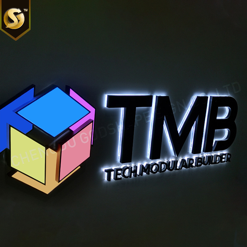 Custom Rimless LED Channel Letters Backlit Facelit Sign Letters for Exhibition Advertising