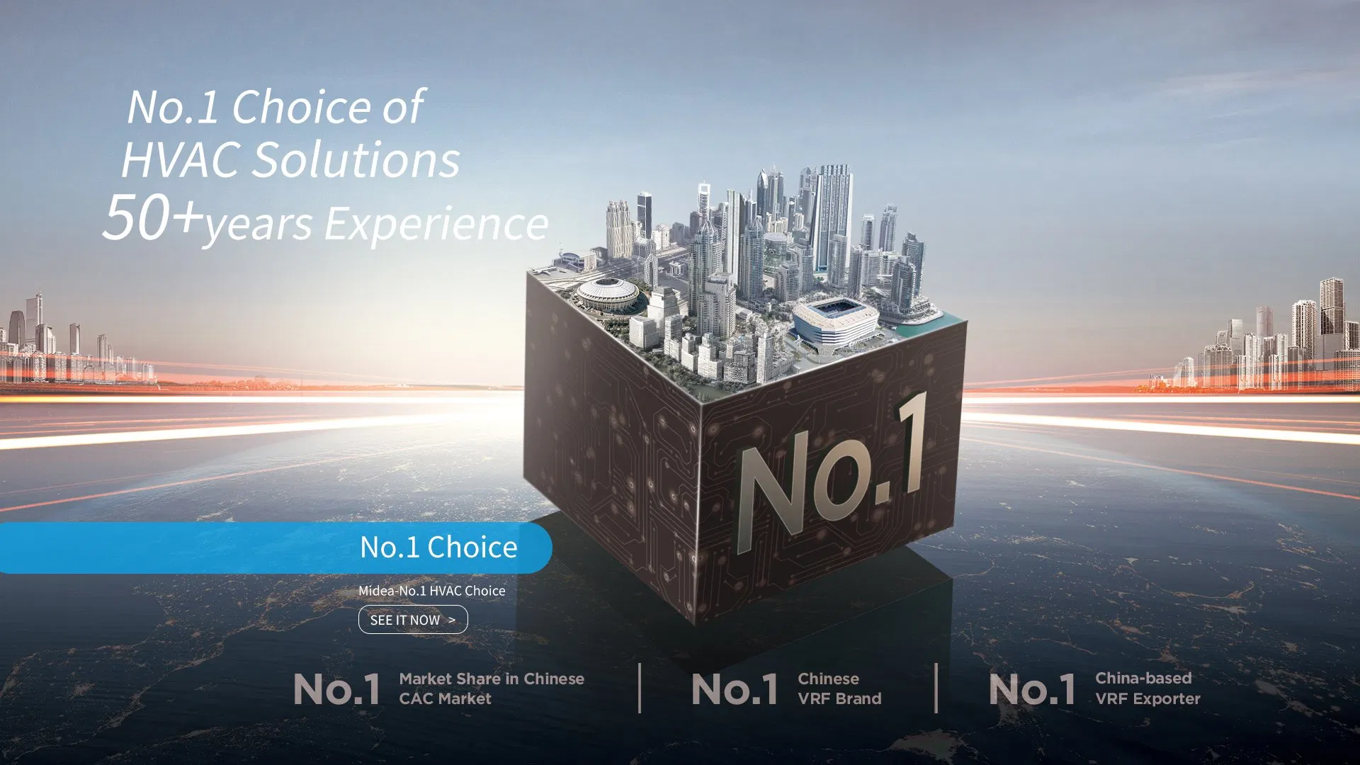 Кассетный кондиционер Midea V6, 36000 BTU