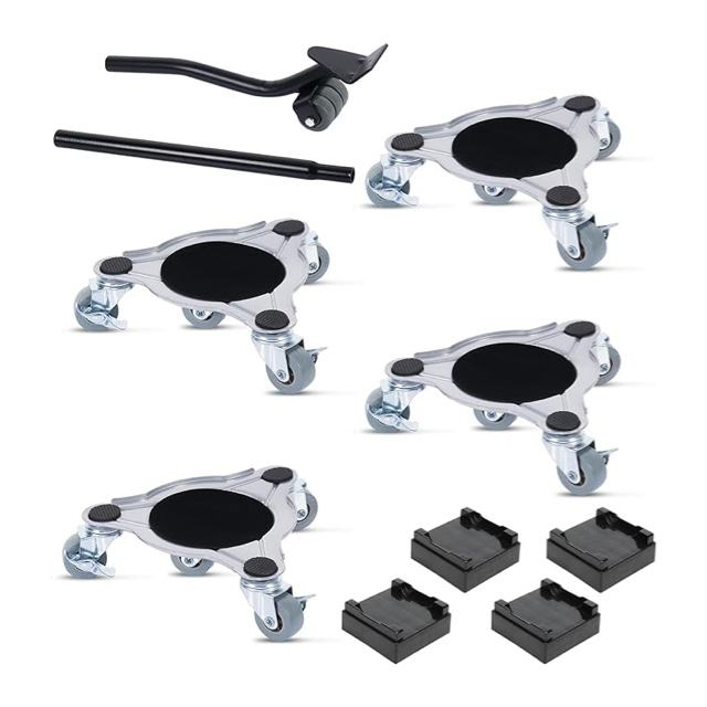 360 Degree Rotatable Heavy-Duty Stainless Steel Moving Tool