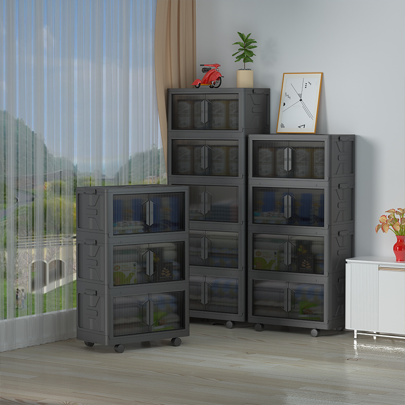 Children Toys Plastic Storage Box with Wheels