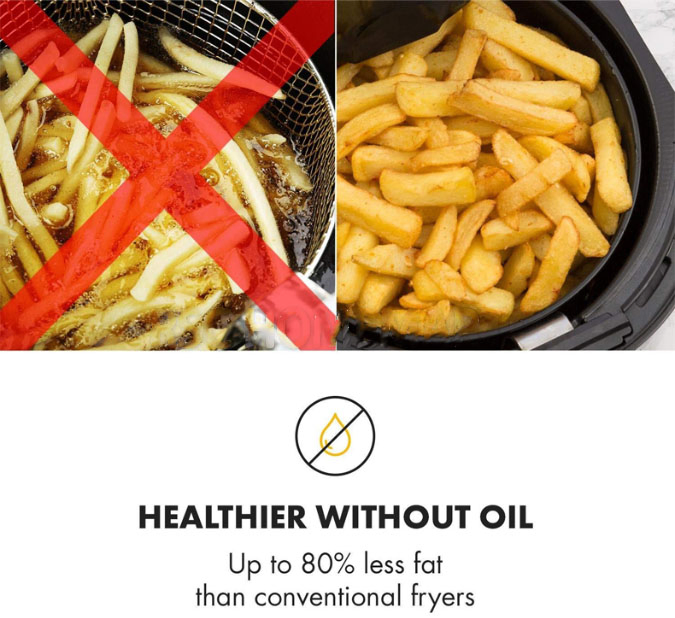 Digital Power No Oil Air Fryer 2L 3.5L 5.5L Optional