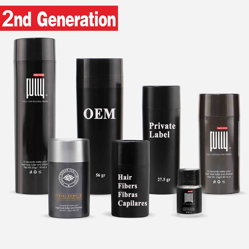Original Factory Fully OEM Private Label Dark Brown Keratin Hair Fibers
