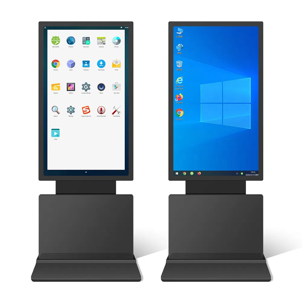 Интерактивный сенсорный киоск с вращающимся экраном 43-65 дюймов