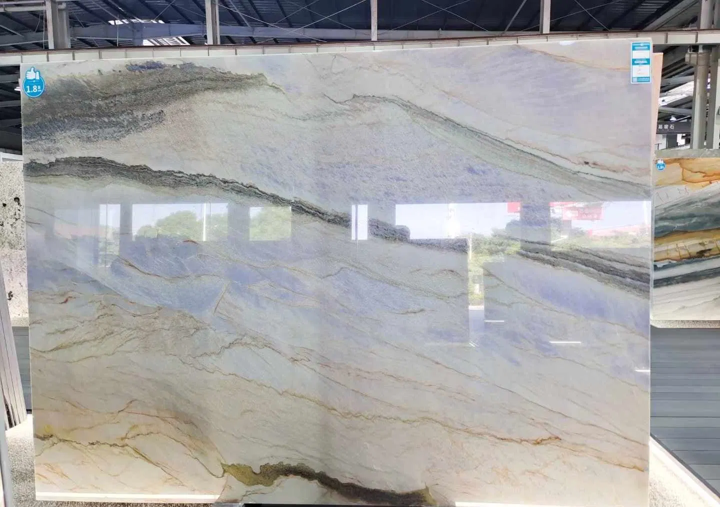 Blue Luxury Stone Brazil Background Wall Flooring Tiles