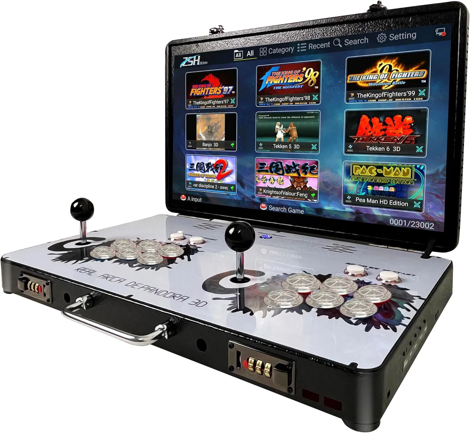 Hot-Selling Wygaming Portable 20000 in 1 Metal Box 3D Arcade Game Console