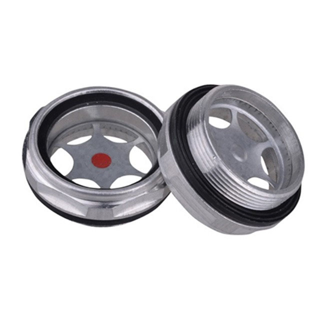 Aluminum Alloy Oil Level Sight Glass Window Hex for Air Compressor