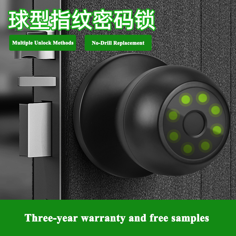 Bluetooth Fingerprint Door Knob for Secure Home Access