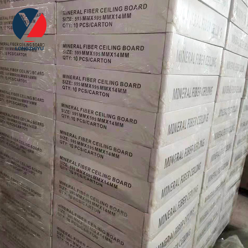 Lower Price 595*595mm Mineral Fiber Board Ceiling Tiles