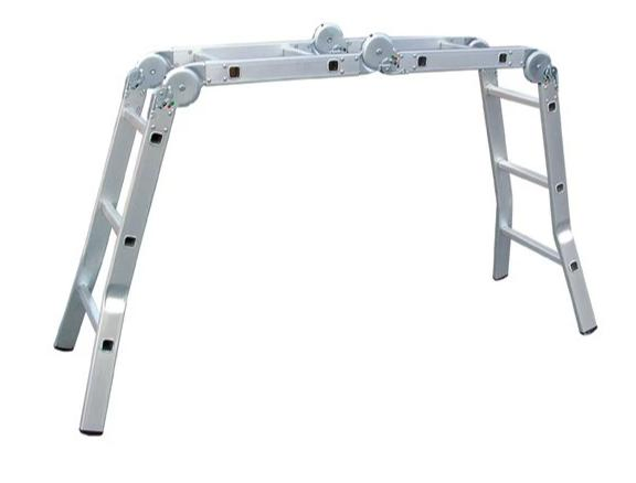 En131 Approved Multi-Purpose Telescoping Ladder Double Side 4X3 4X4 4X5 Aluminum Step Ladder