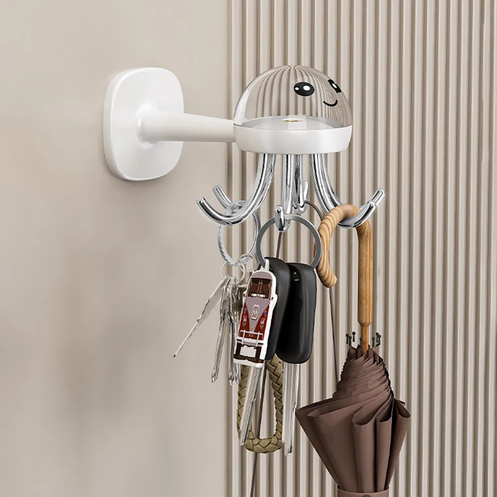 Kitchen 360 ° Utensil Holder Hooks, Adhesive Towel Hook Wbb29179
