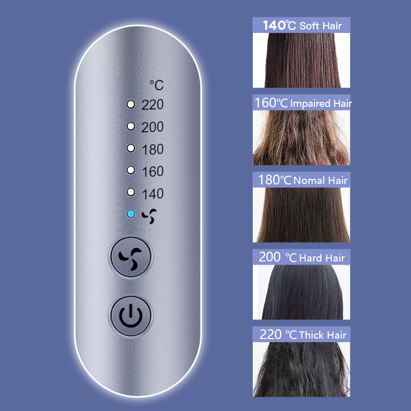 Cold Air Customization Dual-Use Straightener and Curling Iron