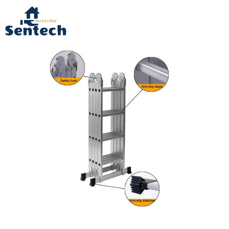 4X4 Steps Multi-Purpose Aluminum Ladder with Small Hinges En131