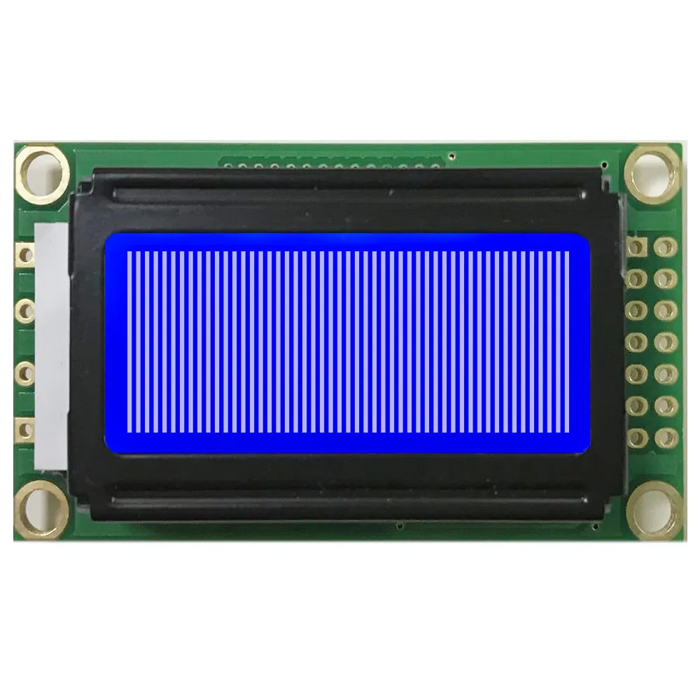 Модуль LCD дисплея 0802, желто-зеленый, монохромный