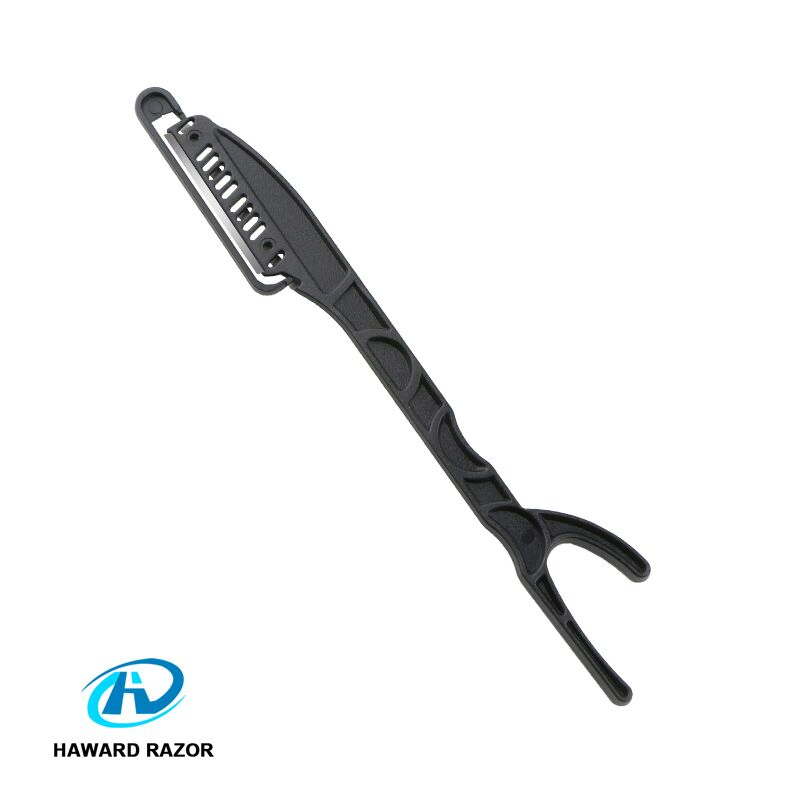 Single Blade Plastic Cut Throat Straight Salon Disposable Barber Razor