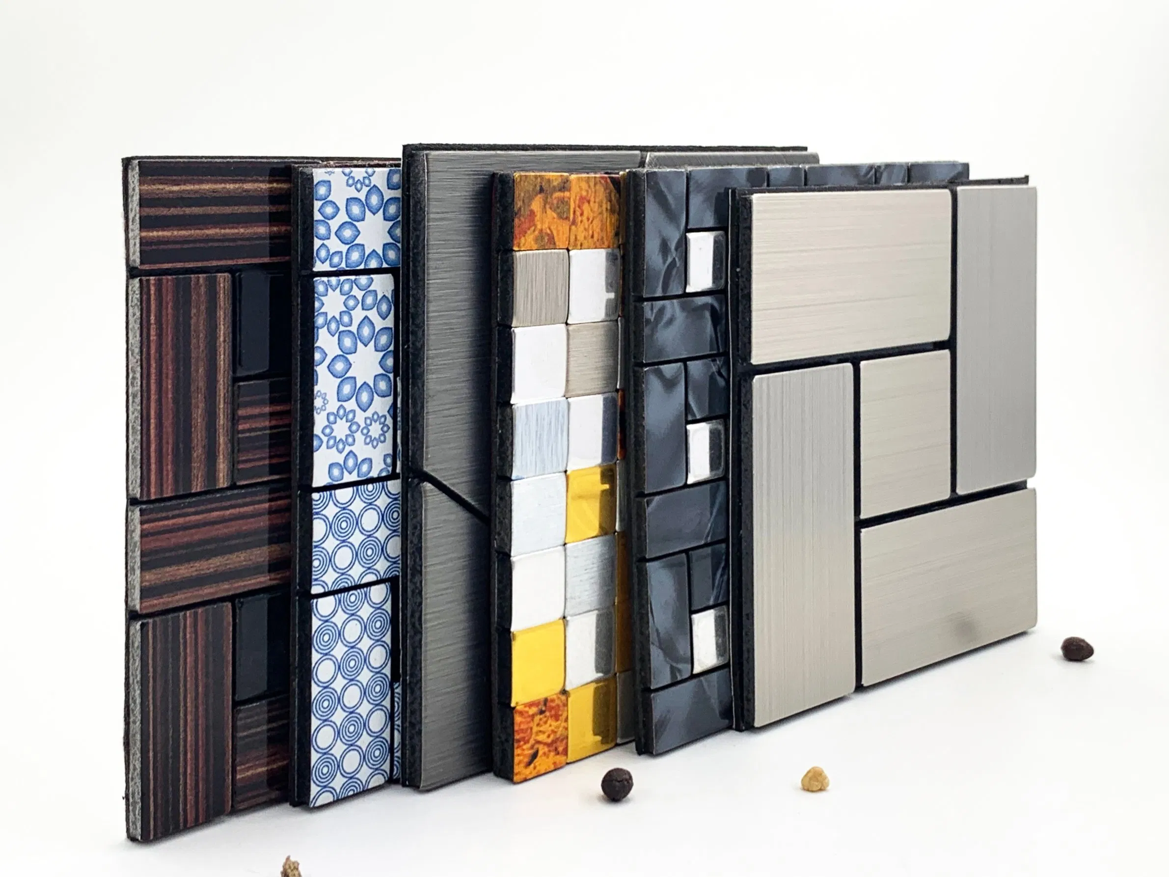 Aluminum Mosaic with Self Adhesive for DIY Wall Decoration Bath Room Kitchen Living Room Decoration Easy Installation High Quality Interior Decorative Material