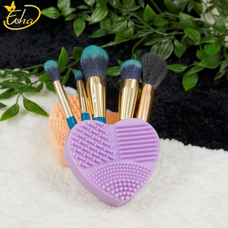 Wash Cleaning Makeup Sponge Tool Mat Wholesale Silicone Cosmetic Brush Clean Washing Pad