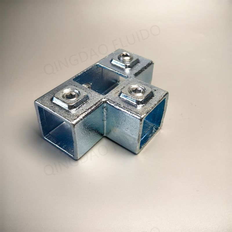 Malleable Iron Greenhouse Tube Clamp Fittings for Square Pipe 32mm