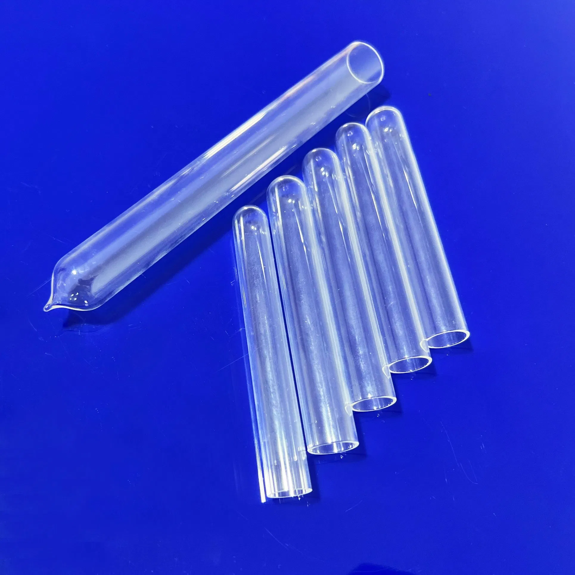 Circular Quartz Test Tube - High-Temperature Annealing Point Quartz Glass Tube