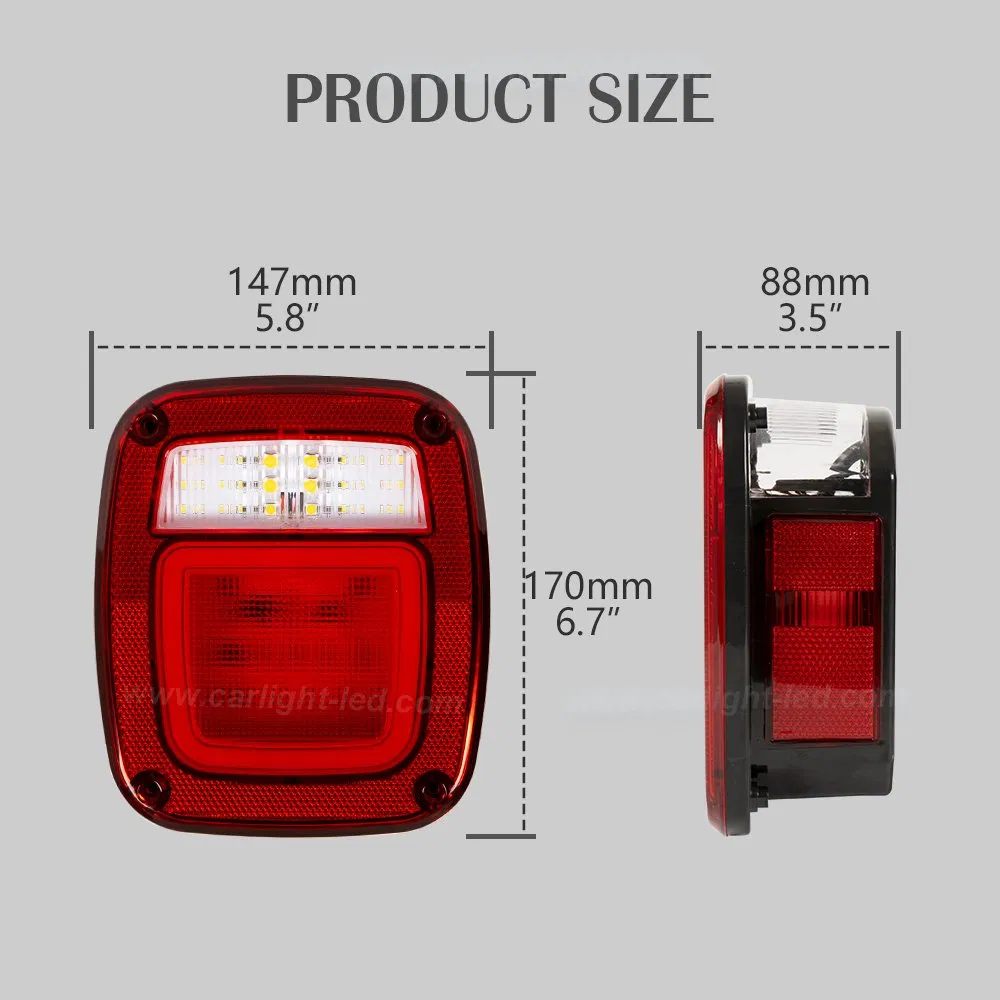 Задний фонарь стоп-сигнала Jeep Wrangler CJ TJ YJ