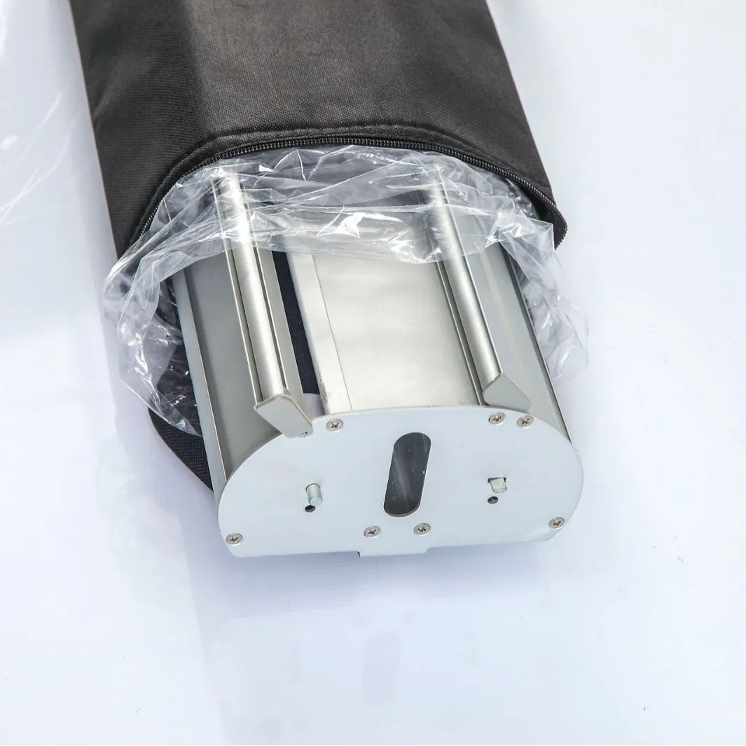 Aluminum Alloy Double Sided Roll up Banner Stand Portable Floor Display Rack