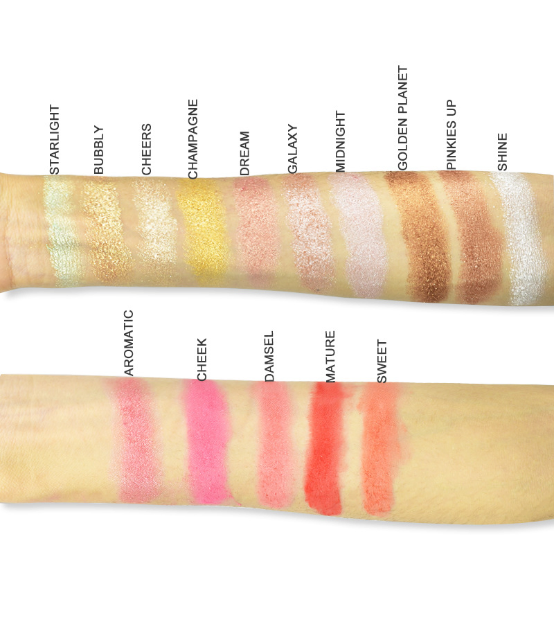 Wholesale Vegan Make up Glow Face Highlight Makeup Private Label Blush Powder