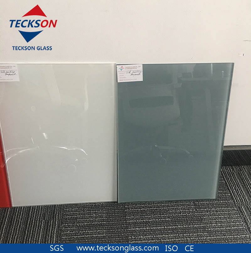 White /Back/ Red Wall Decorative Painted Glass with Ral 9001/9003/9005