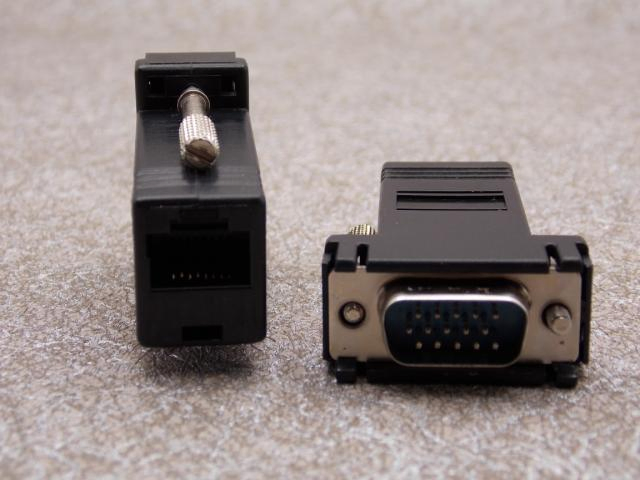 20meter 2 Male VGA Extender by UTP Cat5/6 Cable