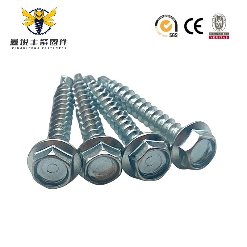Tianjin China Wholesale Zinc Painted DIN M3 M4 M6 Hex Head Self Drilling Roof Screws with Washers Metal Roof Screws