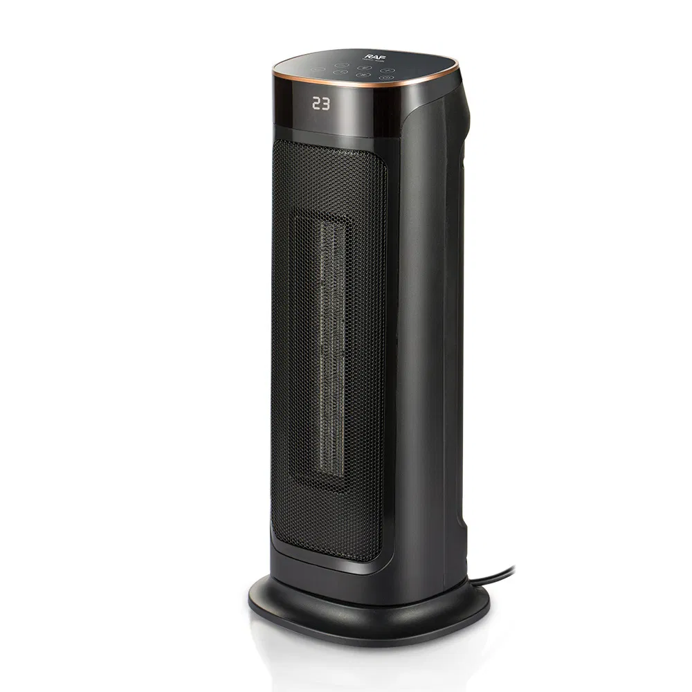 Quick Heating Heater European Standard Household Small Portable Electric Heater Vertical Remote Control Version