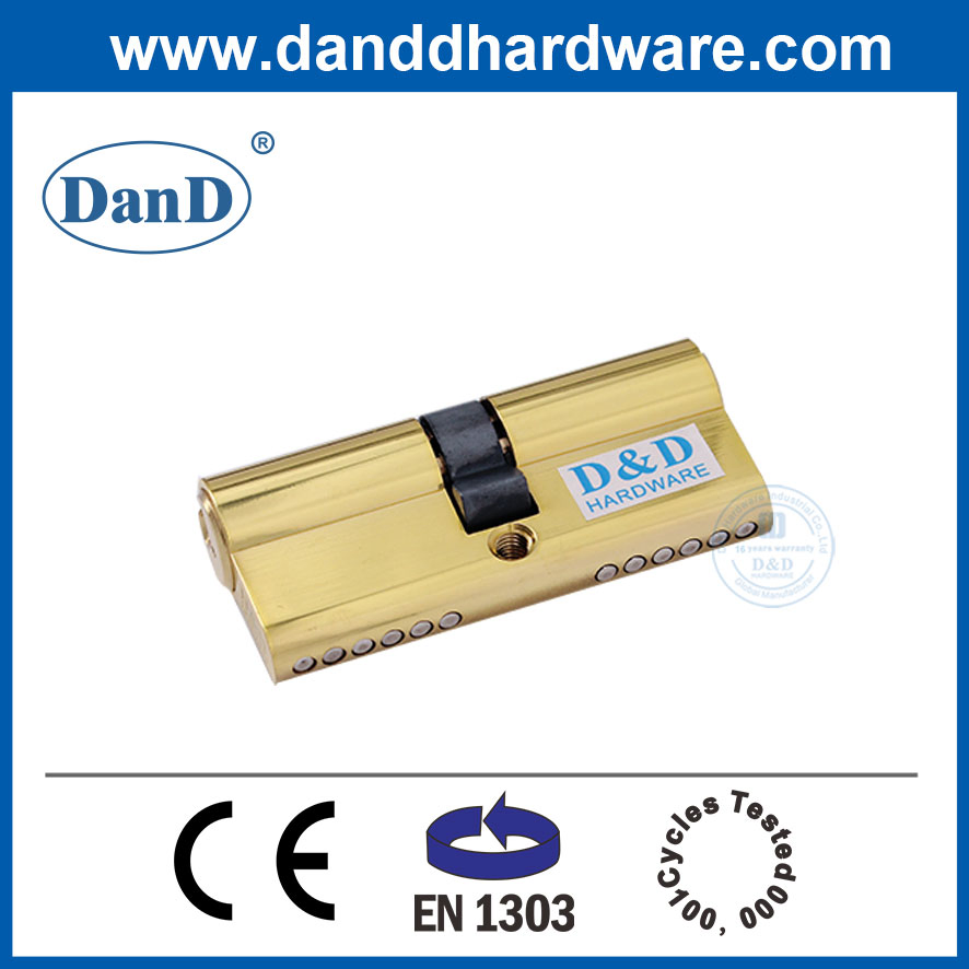 High Security 60mm Euro Profile Brass Mortise Door Double Cylinder