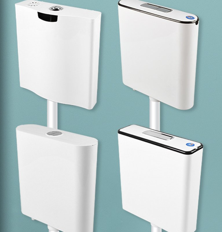 Fluor Dual-Flush Squat Toilet with Concealed Cistern Wall-Mounted Water Tank