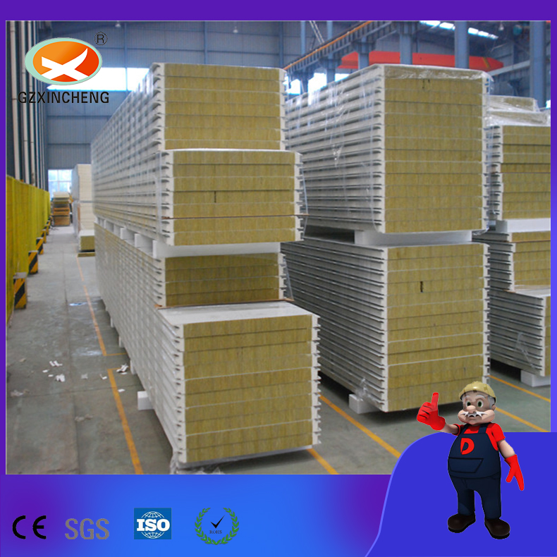 HDP Coating Rock Wool Sandwich Panel