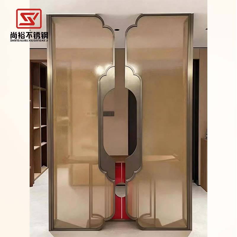 Stainless Steel and Glass Design Contemporary Hotel Partitions