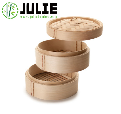Food Grade High Quality Healthy Chinese Natural Bamboo Steamers for Food