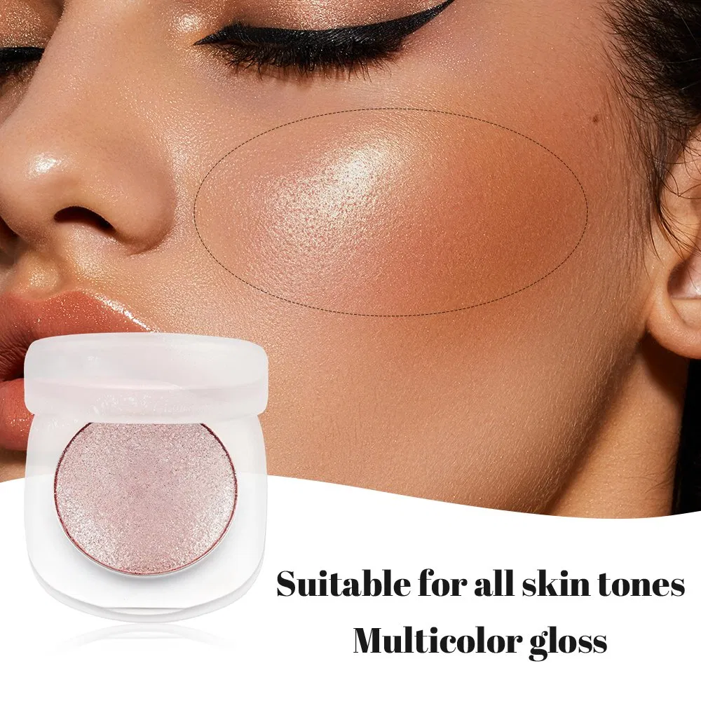 Custom Logo Highlighter Makeup Wholesale Vegan Natural Sparkling Finish Highlighter Powder