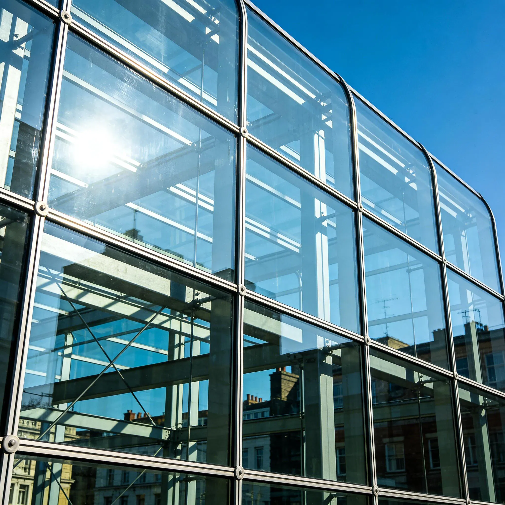 High-Quality Glass Curtain Wall with Exposed Frame and Aluminum Alloy
