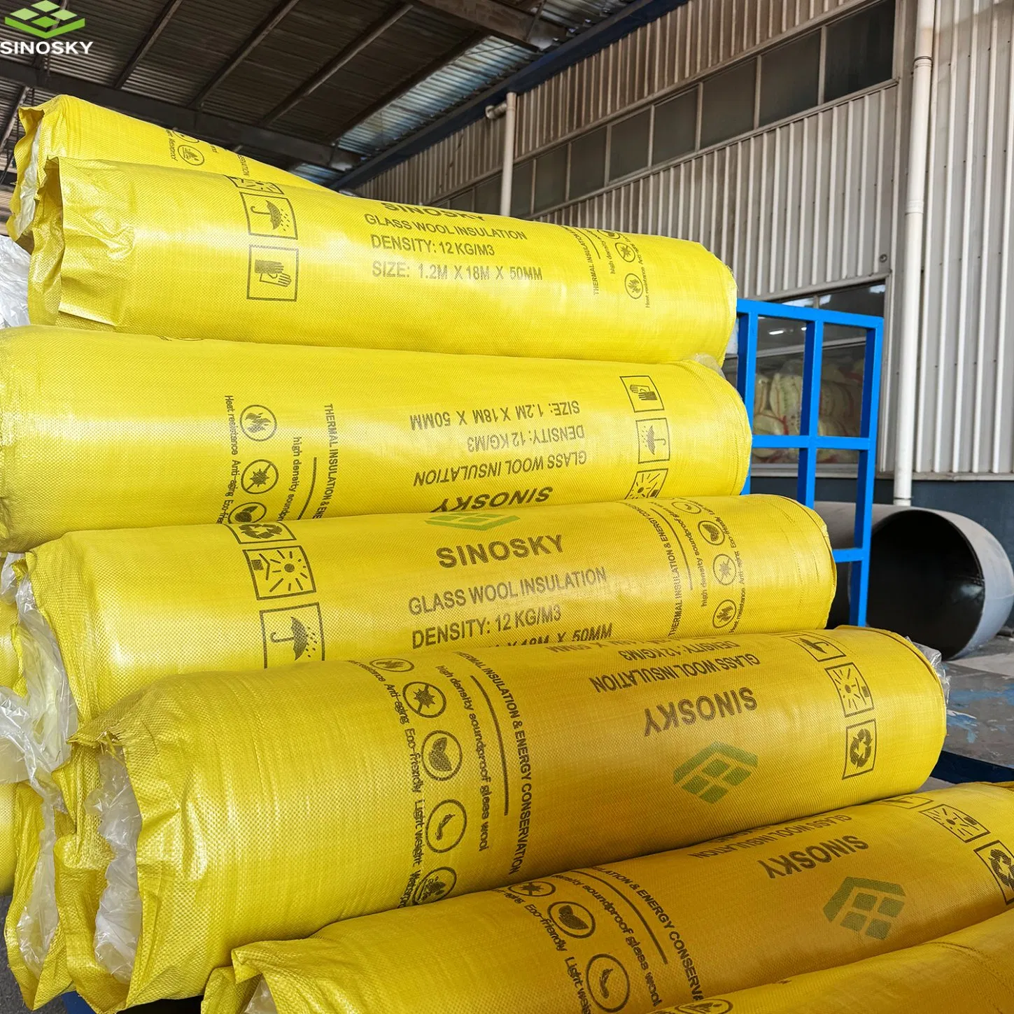Soundproof Fiberglass Wool Aluminum Glass Wool Insulation Roll