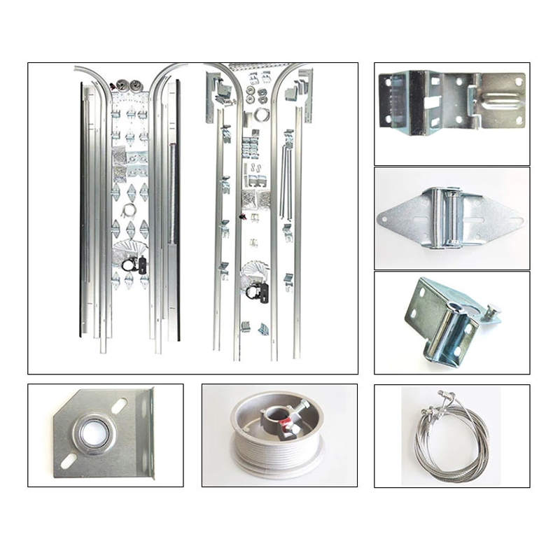 Modern Industrial Overhead Automatic Aluminum Garage Door for Homes