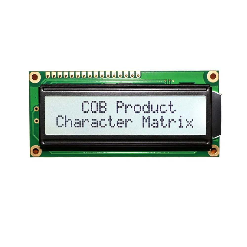 ЖК-дисплей COB 16x2, черный шрифт на белом фоне