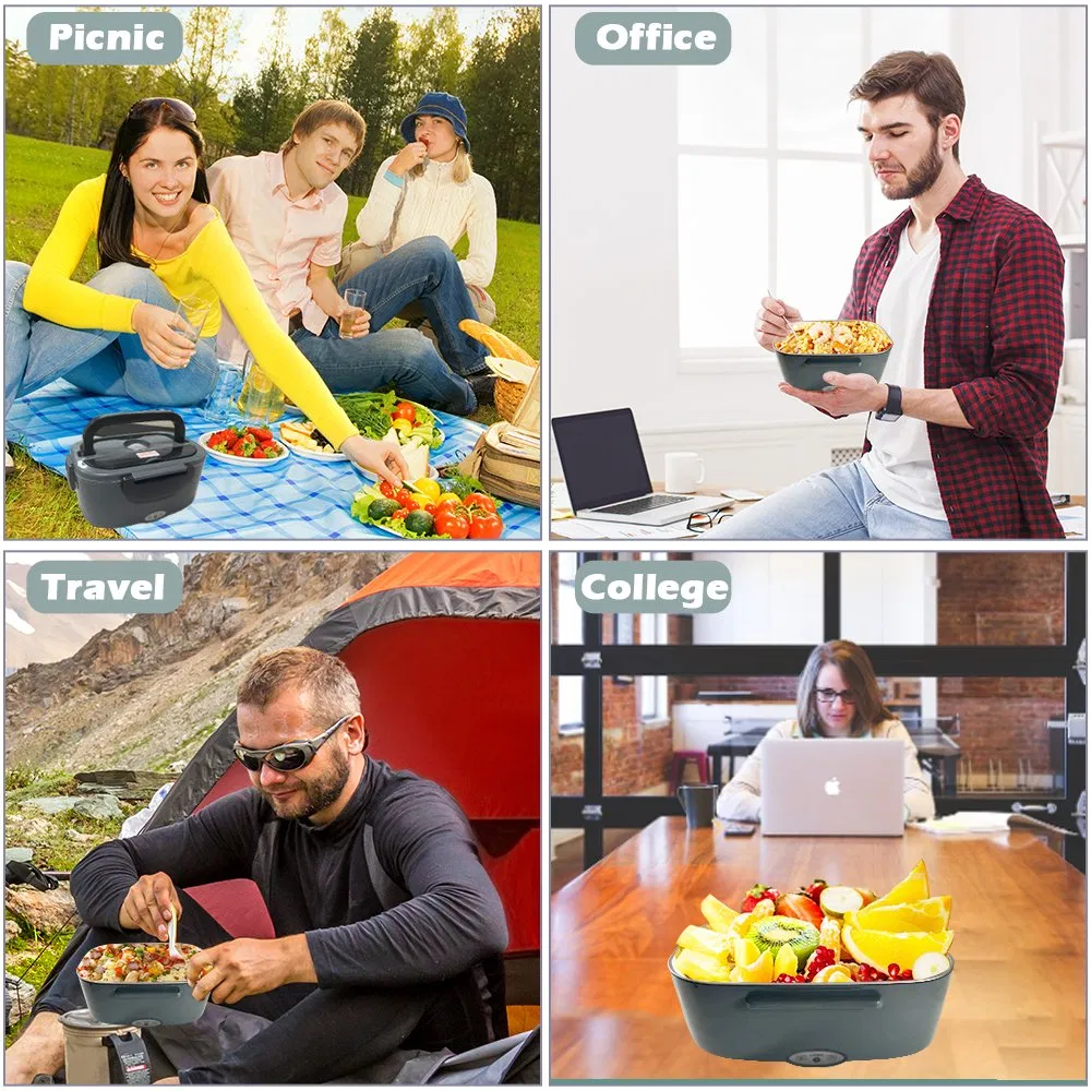 1.5L Electric Lunch Box Heating Food Warmer Portable