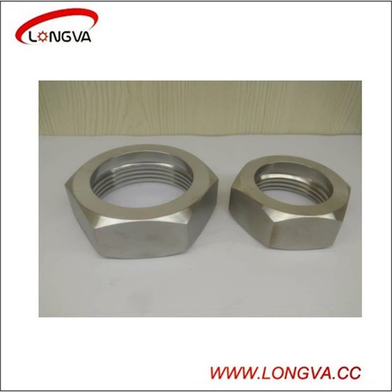 Sanitary Stainless Steel Adapter with Hexagonal Nut