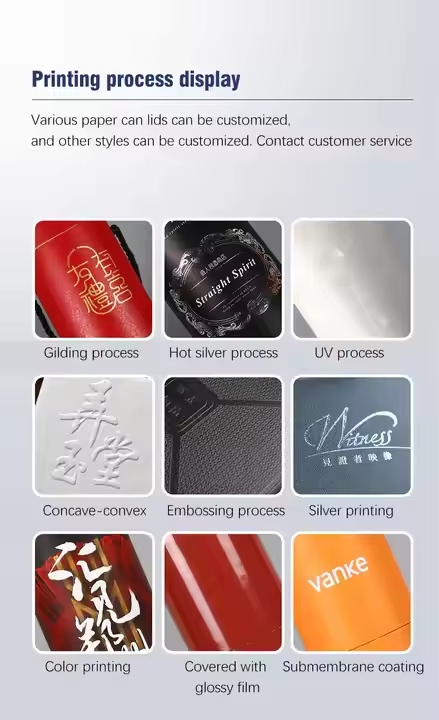 Cardboard Round Food Grade Cylinder Luxury Packaging Paper Tube for Food Honey Jar