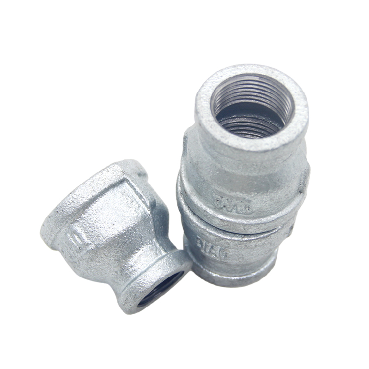 Reducer Pipe Fitting Male Female Hot Dipped Galvanized Cast Malleable Iron Tube Fittings Malleable Iron Pipe Fittings Factory
