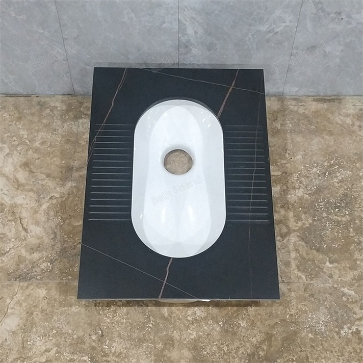 Factory Wholesale Rock Slab Ceramic Sanitary Ware Squatting Pan Bathroom Wc Toilet