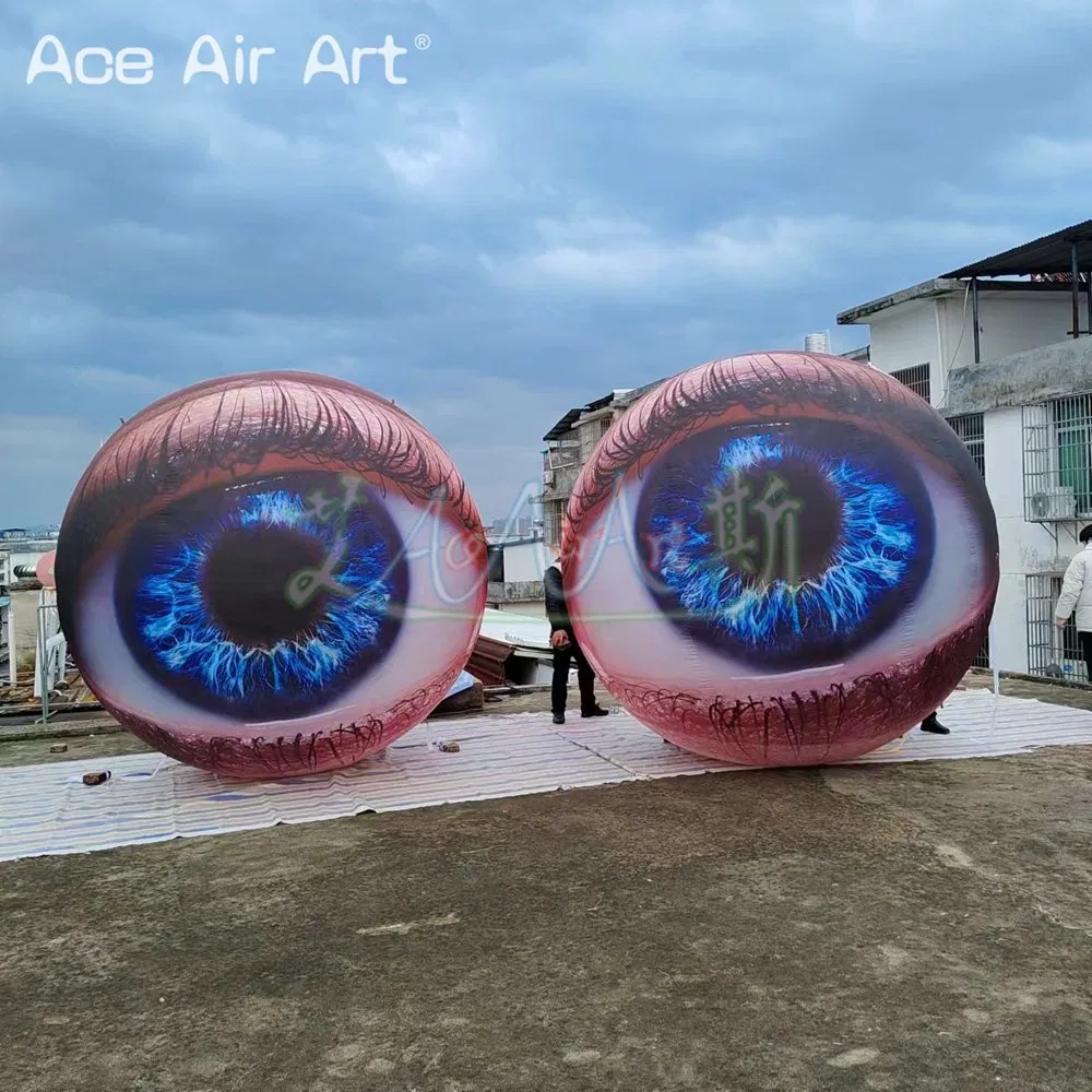 3m Diameter or Custom Inflatable Simulated Eye Balloon Inflatable Eye Model for Outdoor Event Advertising Decoration